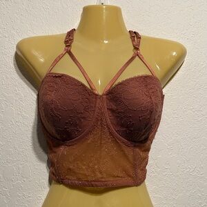 Lace Bralette in Rosegold